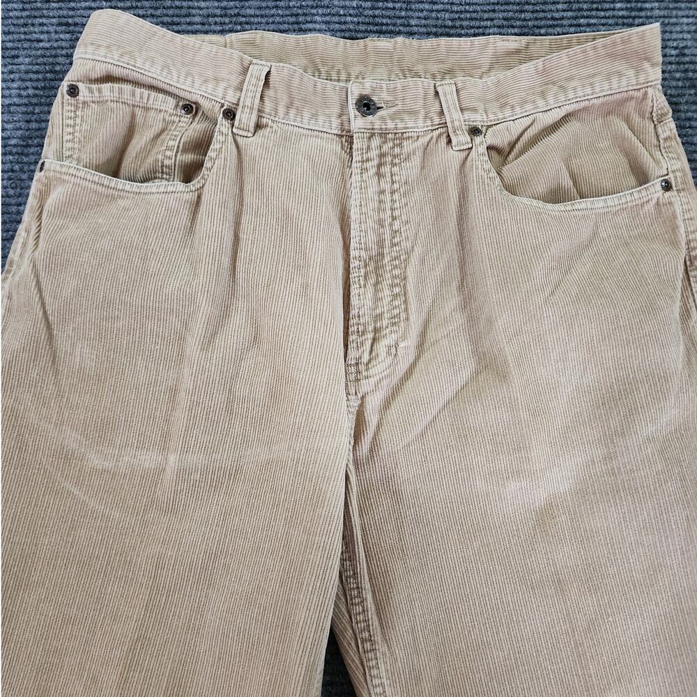 L. L. Bean Men's 36x32 Tan Corduroy Pants Standard Fit 5-Pocket Cotton Casual - Picture 5 of 12